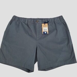 Chubbies The Musts Shorts Regular Fit Elastic Waist Flat Front Grey Mens XXLarge